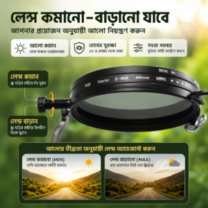 Adjustable ND Filter Round Sunglasses