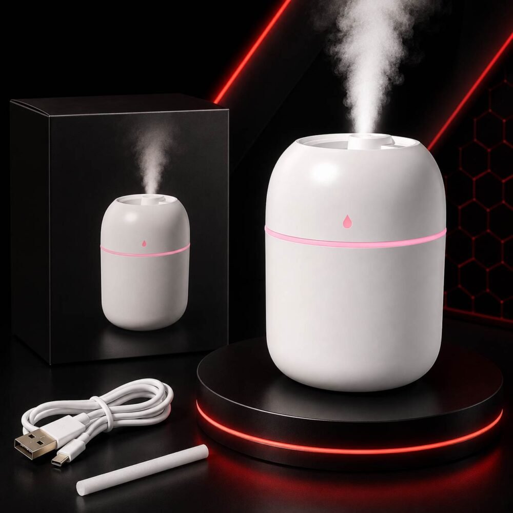 220ML Portable Mini LED Car Air Humidifier